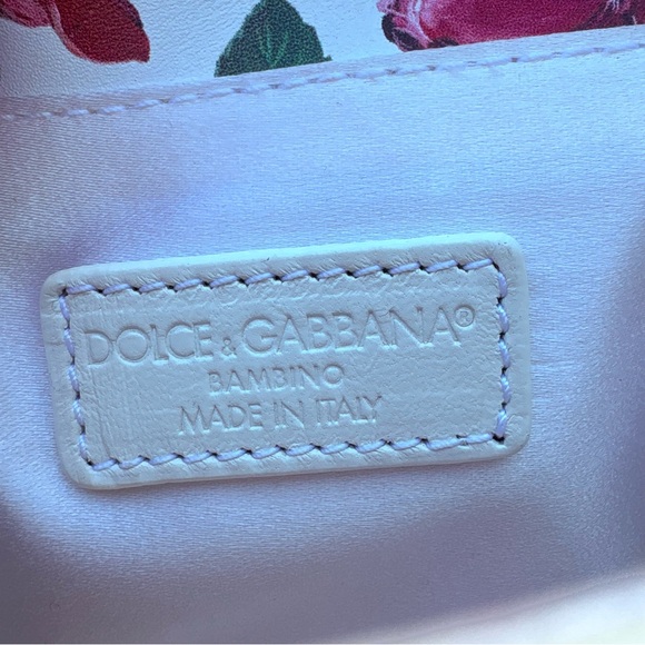 Dolce & Gabbana Bambino Floral Crossbody Bag with Gold Accents - Picture 8 of 10